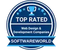 Award from software world for being in a top rated web design and development companies