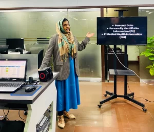 Ms. Komal Hameed addressed the employees of Binate Digital